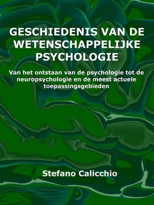 cover image of Geschiedenis van de wetenschappelijke psychologie